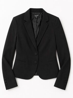 Society Black Two-Button Tailored Blazer